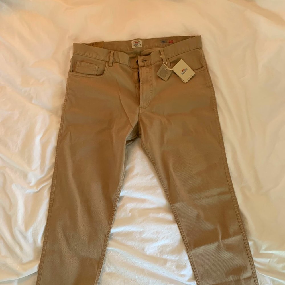 Original Comfort Twill 5-Pocket 34" Inseam - Khak